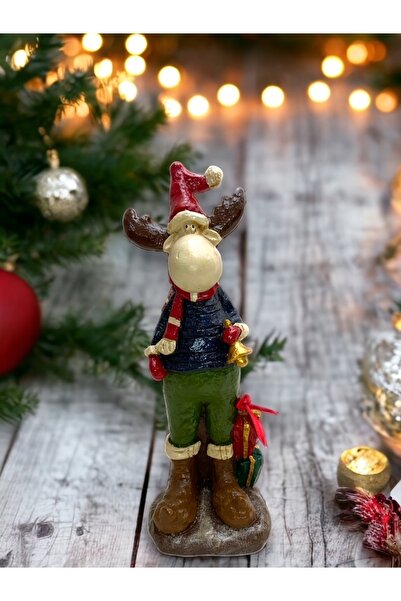 Barbiel Atölye Hediye Paketli Geyik Yılbaşı Yeniyıl Tasarımı Dekoratif Obje