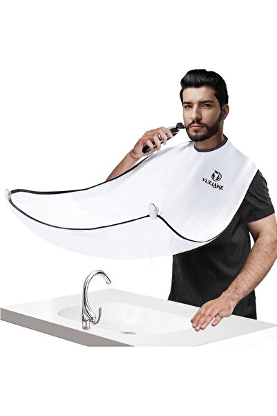 İNKOHA Saç Sakal Kesme Traş Önlüğü Beyaz