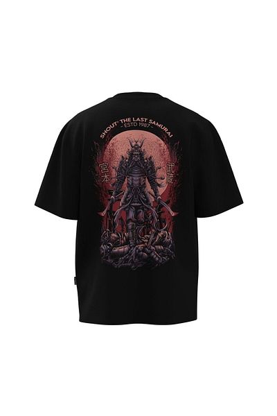 Shout Υπερμεγέθη Shout The Last Samurai Μπλουζάκι Unisex μεγάλου βάρους