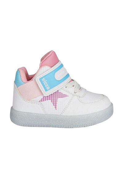 Vicco Magic 220.P20k.106 White-Pink Children's Lighted Boots