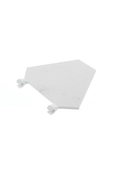 LEGO Accessory Custom MOC Flag 2 x 2 Hexagonal Hexagonal Flag White 2 pieces to send
