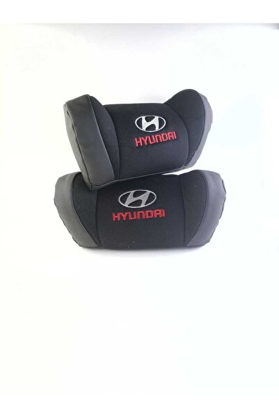 ARGALI Hyundai Uyumlu Ergonomik Siyah Boyun Yastığı 2'li Konforlu Şık Araç Ak...