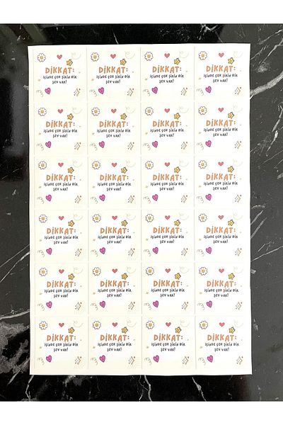 Hayal.kirtasiyesi Sticker “There's Something Cute Inside” 35 Pieces 4 Cm Opaque Stickers