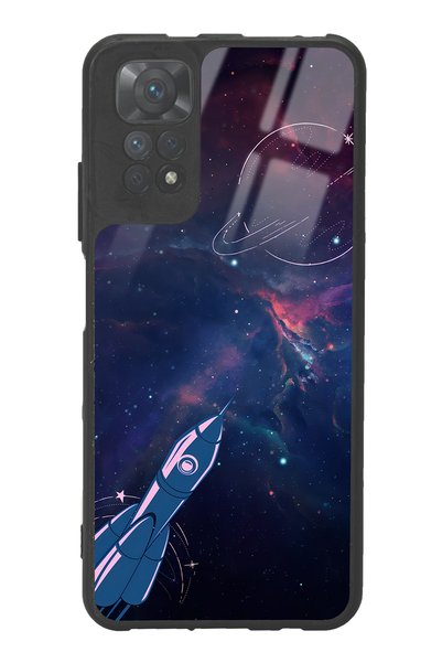 Spoyi حافظة هاتف لامعة بتصميم صاروخ فضائي لهاتف Xiaomi Redmi Note 11s