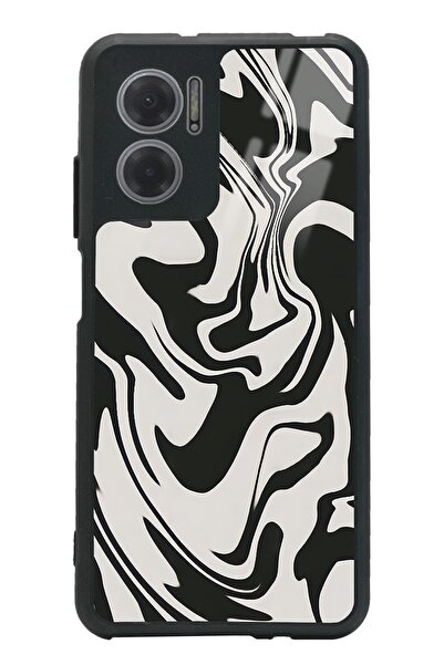 Spoyi Xiaomi Redmi Note 11E Triptrance Tasarımlı Glossy Telefon Kılıfı