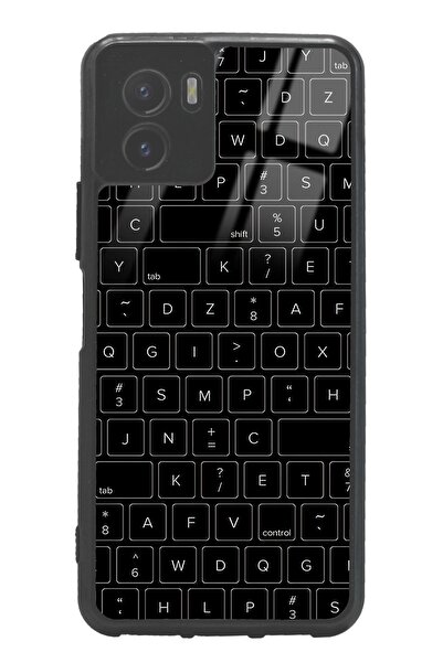 Spoyi Vivo Y15S Glossy Phone Case with Keyboard Design