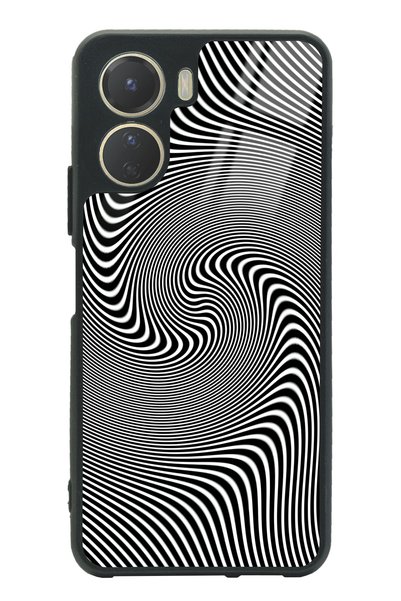 Spoyi Vivo Y16 Triptrance Wave Design Glossy Phone Case