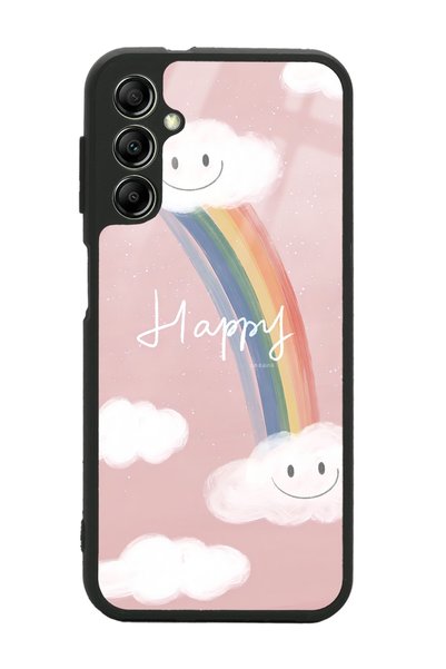 Spoyi حافظة هاتف سامسونج A04s Happy Cloud بتصميم لامع