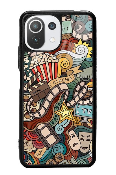 Spoyi Xiaomi Mi 11 Lite Glossy Phone Case with Retro Cinema Design