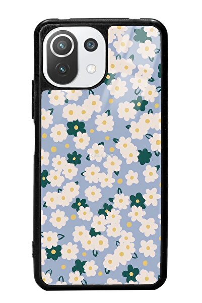 Spoyi Xiaomi Mi 11 Lite Daisy Pattern Tasarımlı Glossy Telefon Kılıfı