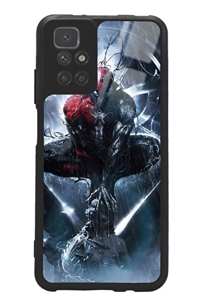 Spoyi Xiaomi Redmi 10 Spiderman Tasarımlı Glossy Telefon Kılıfı