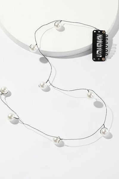 BAHELS Pearl Hair Extension Snap Clip