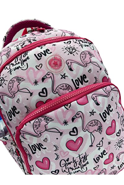 Bevitton Flemingok Patterned Set of 2 Girls Primary School Backpack