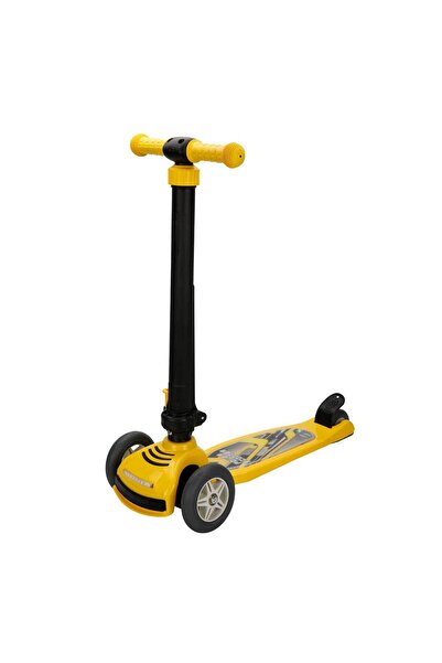 PİLSAN Power 3 Tekerlekli Katlanabilir Işıklı Sarı Scooter