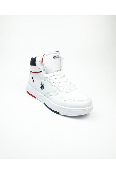 U.S. Polo Assn. Adidași albi pentru copii