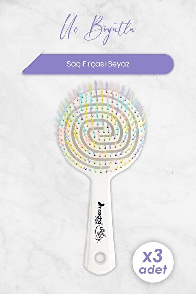 nascita Perie de păr tridimensională albă x 3 bucăți