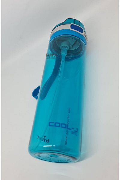 Gıpta Cool-J 600ML Lockable Blue-Grey Tritan Flask with Straw