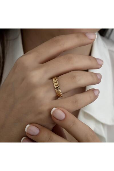 HEMS JEWELLERY 14 Ayar Altın Ezme Gurmet Yüzük