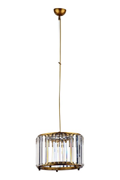 Avize çarşısı Luce Eskitme Renkli, Taşlı, Tekli Sarkıt Avize, Bs.7428-52-30