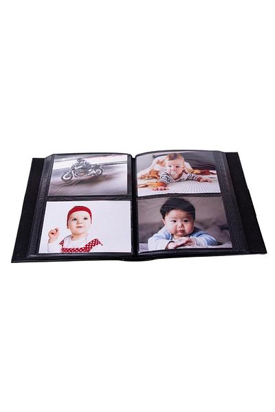 Nobbystar 10x15cm.Leather Photo Album with Blue Window - 200 Pieces