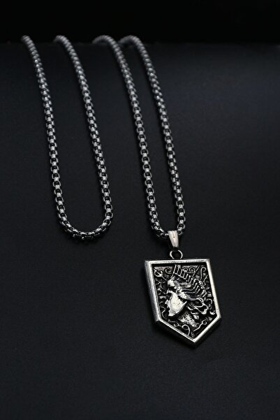 Dukkanka الاكريليك ماريا بصمة محبوك سلسلة قلادة