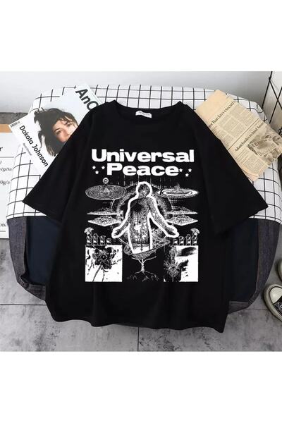 DEEFWEAR Μαύρο μπλουζάκι Peace (Unisex) - Favorim50ton