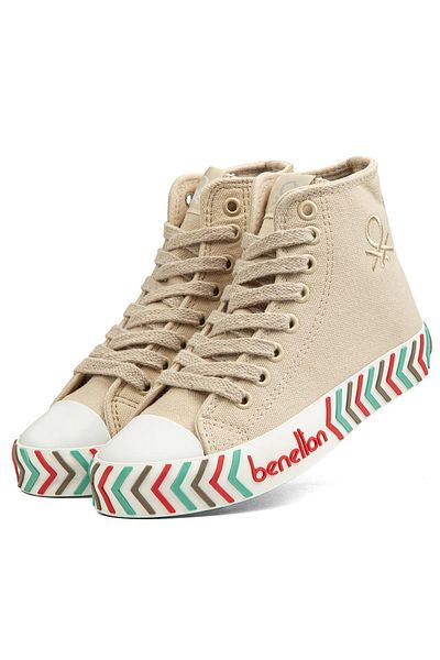 Benetton ®| BN-90625- Beige - Women's Sports Shoes