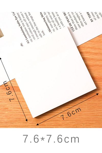EZOSHOP Transparent Color Postite Sticky Post-It Note Paper Karenot White
