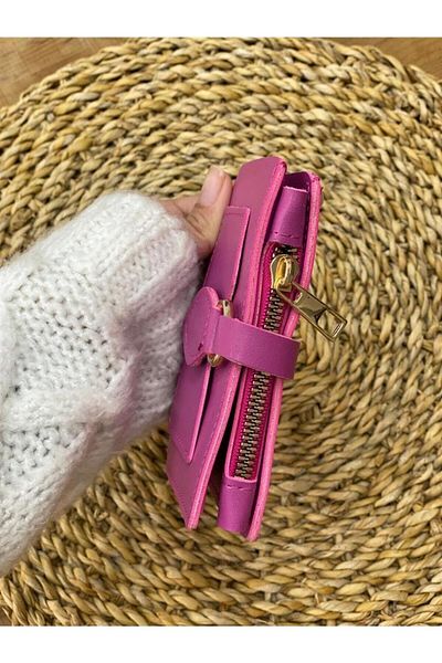 ÖZ-KA LEATHER Premium Women's Wallet Fuchsia