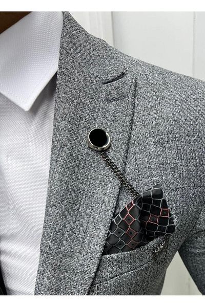 leonmen Italian Style Jacket Vest Slim Fit Silim Fit