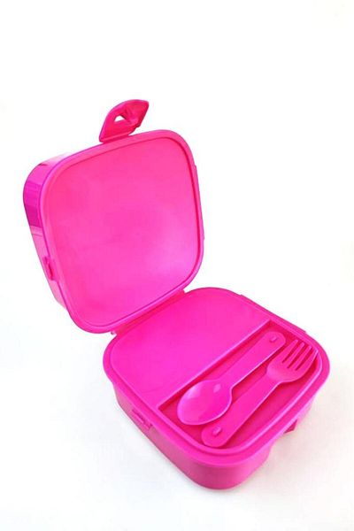 Kids Like Pink Paw Petrol Feeding Bowl 4 Section Set with Fork and Spoon
