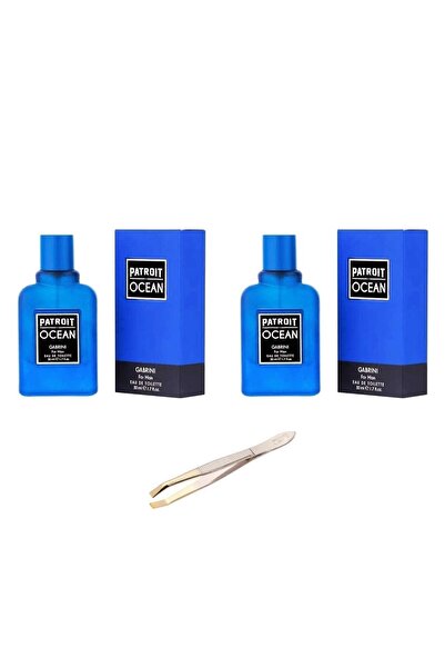 Gabrini Patroit ocean For Man Edt 50 Ml 2x adet + cımbız