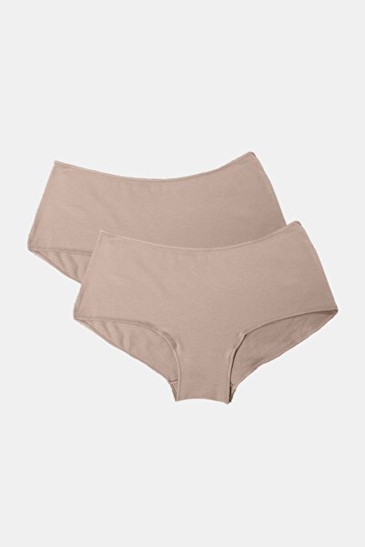 Malabadi Women's Skin 2-Pack Wide-Brimmed Modal Slip Panties 1126
