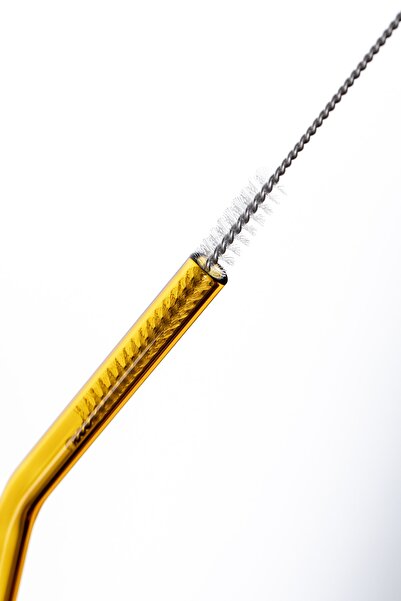 CAMBURADA CAMGEN Cam Pipet 8*200 Mm Renkli Eğimli 6 Lı + Fırça Set