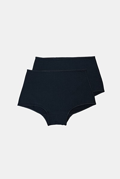 Malabadi Chiloți modal cu boruri largi pentru femei, negri, pachet de 2 1053