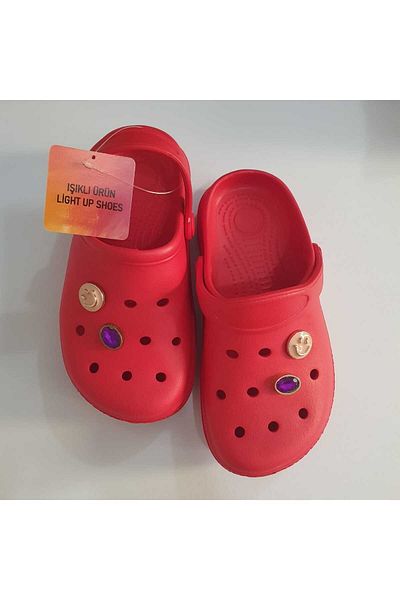 Akınal Bella Lighted Filet Sole Stone Children's Slippers