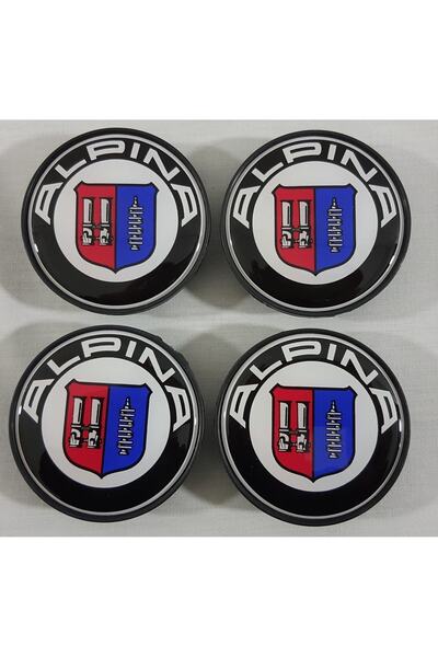 OEM ALPİNA Jant Göbeği 68mm 4 Adet , ALPİNA BMW Jant Kapağı , BMW ALPİNA Jant...