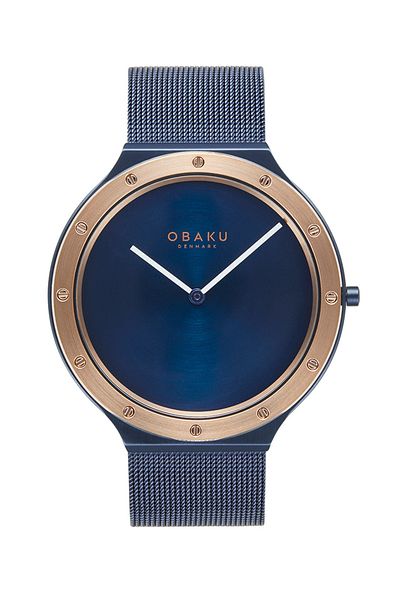 Obaku Denmark V285GXSLML Quartz Sapphire 3 ATM 42 mm Men's Wristwatch