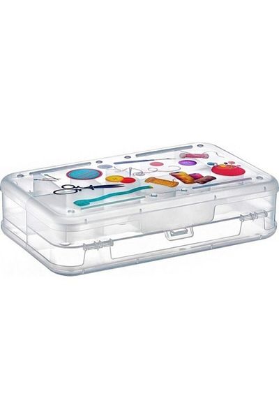 LİRAZON (SET OF 2) Multipurpose Hobby Box Storage Container & Sewing Box & Organizer & Organizer