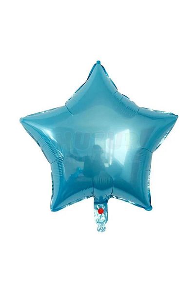 Huzur Party Store Blue Color Star Foil Balloon 45 cm 18Inch Heliuma Compatible Star Party Birthday Concept Balloon