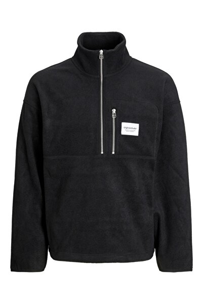 Jack & Jones Jack&Jones Zippered Comfortable Cut Black Men's Fleece 12241780