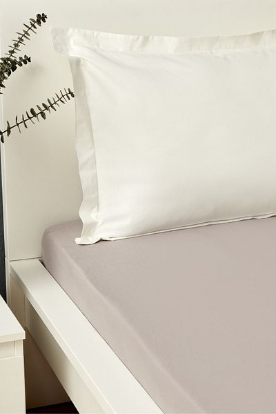 Karaca Home 100% Cotton Fitted Sheet 100x200+30 cm Lilac