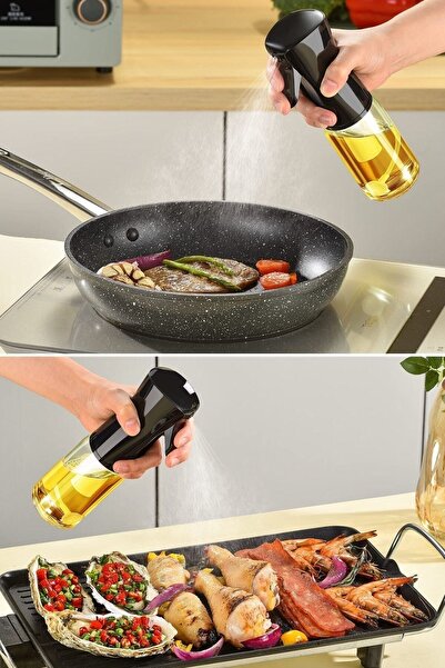 Buffer ® Çok Amaçlı Cam Şişe Püskürtmeli Dağıtıcı Spreyli Yağdanlık Limonluk Sirke Sosluk