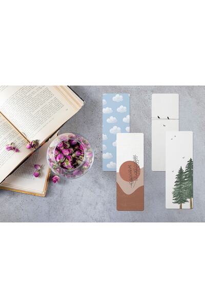 Riyaz Dükkan علامة مرجعية عمودية صلبة مزدوجة الجوانب مكونة من 4 قطع - طبيعة