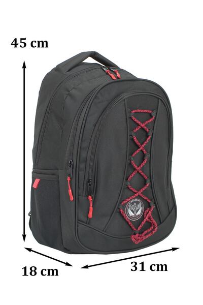 Case Club School Bag with Side Pocket Waterproof Fabric Middle School High School University