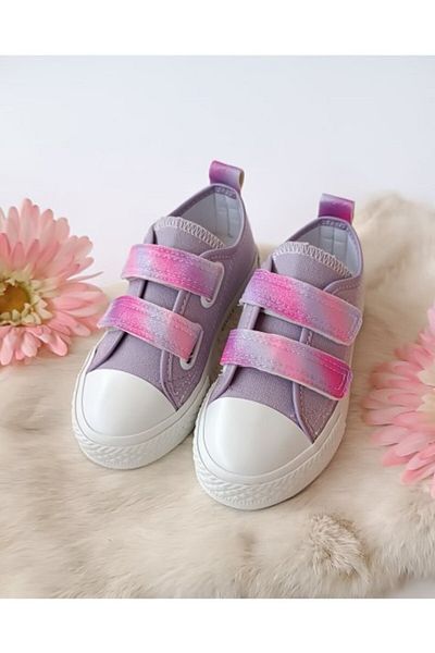 Hodore Toffy Lilac Lighted Kids Sneaker Shoes Orthopedic Sole