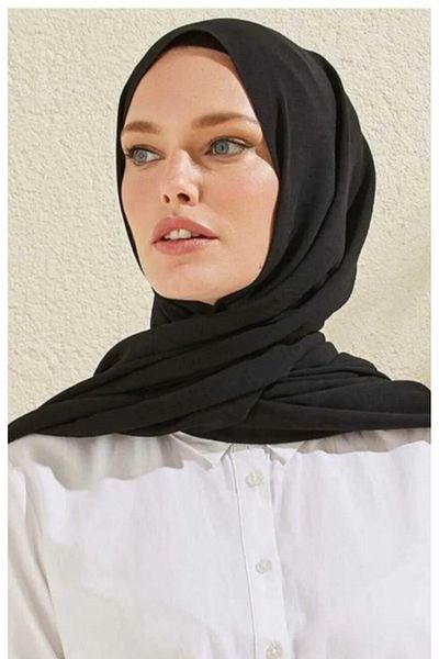 HAR-UM Ticaret Hijab Women's Ayrobin Cazz Shawl Model-black