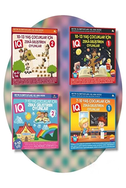 Ekinoks 7-8-9-10-11-12-13 Yaş ve Üstü Çocuklar İçin IQ Zeka Geliştiren AKIL OYUNLARI 4 Kitap(1 KitapHEDİYELİ