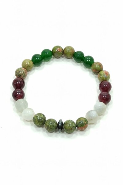 NehirTaş سوار لال اليشم Unakit - سوار من الحجر الطبيعي المعتمد