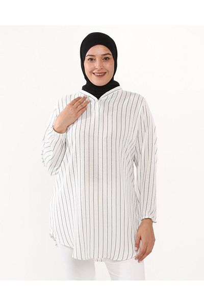 MIZMIZ CREPE VISKOSE SOFT WOVEN FABRIC TUNIC